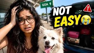 Apne Dog Ko Goa Le Gaye… Easy Nahi Tha 😭 | Ayu and Anu Twin sisters