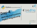 Day 4 Modules and Functions Python Programming