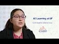 UF student Catalina Vaca and AI learning at UF
