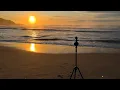 Frazer beach sunrise - mist over the waves and seagulls for company