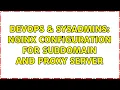 DevOps SysAdmins nginx configuration for subdomain and proxy server