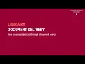 Document Delivery - How to request articles through a keyword search