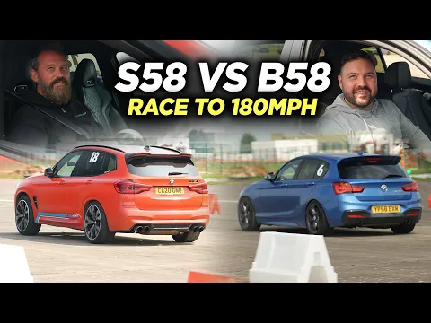 Download MP3 BMW M140i vs BMW X3M - BATTLE TO 180MPH WITH BOLT ON MODS!