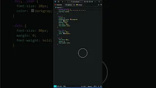 Mini Calendar HTM CSS JavaScript - 30