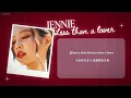[中英文歌词] JENNIE - Less than a Lover | chinese lyrics