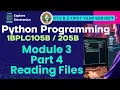 Module 3 Part 4 Files in python VTU 1st sem Python Programming