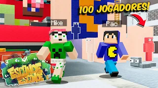 ESCONDE-ESCONDE COM 100 PESSOAS no MINECRAFT!