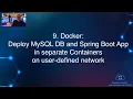 9 Docker Deploy MySQL DB and Spring Boot App in separate Containers on user-defined network