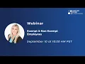 Employee Classification Exempt and Non-Exempt Employees Hackler Flynn Associates Webinar