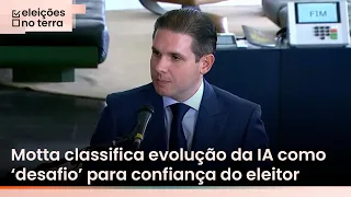 Hugo Motta diz que avanço da IA é desafio para confiança dos eleitores e integridade democrática