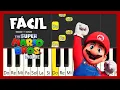 SUPER MARIO BROS - PIANO FACIL CON NOTAS