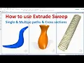 Solid Edge Tutorials How to use Swept Protrusion command