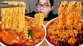 절대 보지마세요!! 결국 물 올립니다..🔥 제철 굴라면ㅣ얼큰 꽃게라면ㅣ불닭미역탕면ㅣ순두부열라면ㅣ까르보불닭ㅣ육회 비빔면ㅣ최애 라면먹방