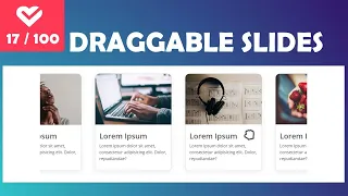 Build Draggable Slides With HTML CSS and JavaScript Project 17