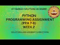 IITM BS PYTHON WEEK 2 PPA 7-8 FULL SOLUTION PYTHON PROGRAMMING ASSIGNMENT