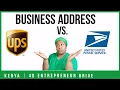 Professional Mailbox Address USPS vs UPS Po Box For Business Price Compare