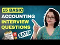 15 Basic Accounting Interview Questions - Liquidity Solvency Turnover Profitability Ratios