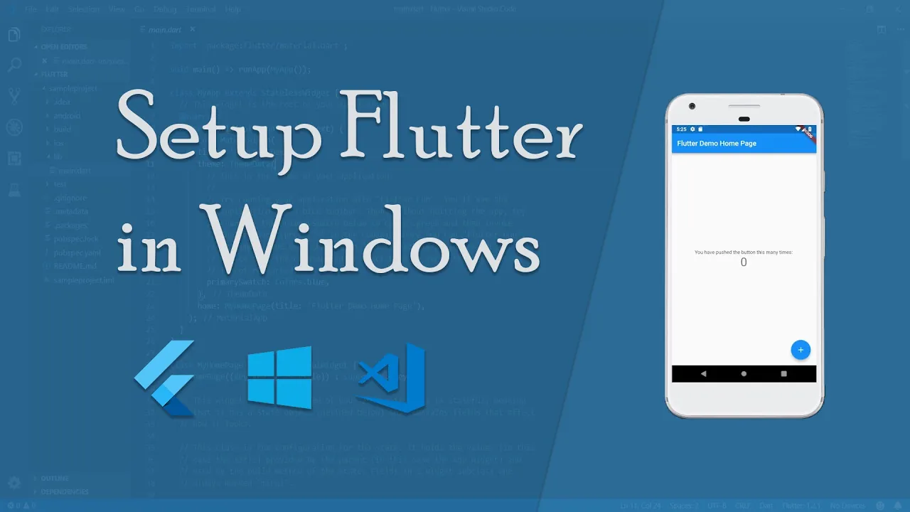 Setup Flutter and Visual Studio Code In Windows (2025 Working)