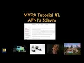 MVPA Tutorial AFNI s 3dsvm