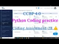 Python coding Assignment-2B NXT Wave