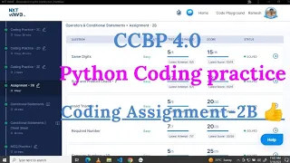 Python coding Assignment-2B NXT Wave