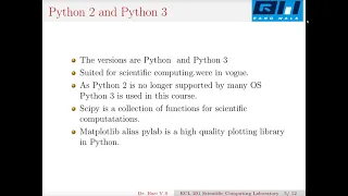 Overview of Python and Ipython