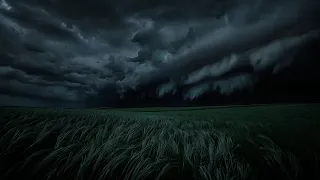 Strong Thunderstorm In Distance Nostalgic Field Calm Before The Storm 3 HOURS 