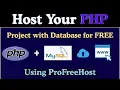 Host Your PHP Website for FREE No Credit Card Needed ProFreeHost Step-by-Step