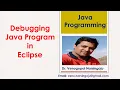 Debugging Java Program in Eclipse