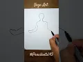 Yoga Meditation Sketch How to draw Easy to draw Step by step