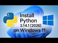 How to install Python 3 14 1 on Windows 11 in HINDI 2026 Python Installation