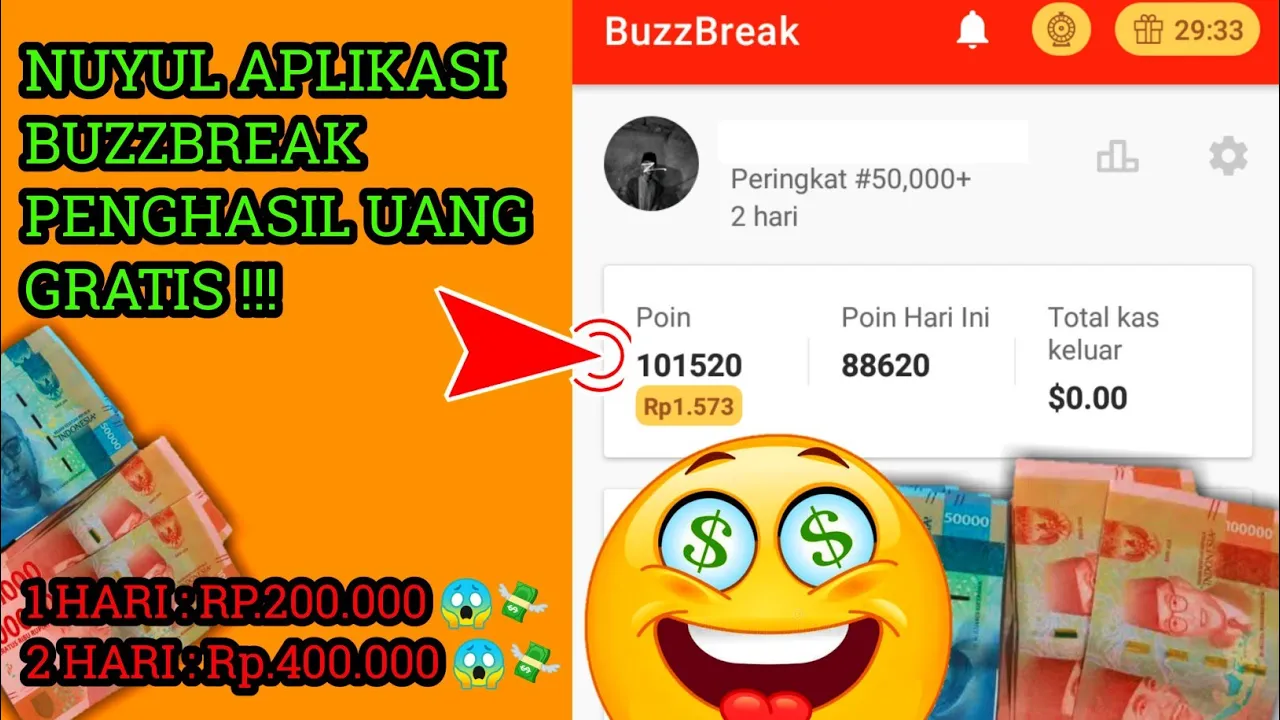 Jangan Dicoba !! Aplikasi Penghasil Uang & Pulsa GRATIS ✓ - 1 Hari : Rp.100.000 💸😱 Kaya Mendadak !. 