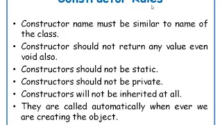 Constructors in java in Telugu JAVA in Telugu Lecture-12