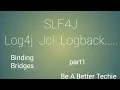 slf4j - logj4 jcl Bindings and Bridges