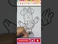 Drawing Coloring Minnie Mouse for Kids Toddlers