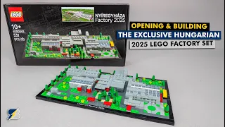 Opening & building the exclusive 2025 LEGO Nyíregyháza Factory Set! (4000045 Review)