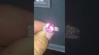 Ballerina Pink Spinel & Diamond 18K White Gold Ring