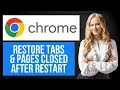 Download Lagu How to Restore Tabs \u0026 Pages After Restart on Chrome | Recover Closed Sessions