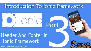 Header and Footer Components in Ionic Framework part-3