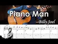Piano Man Billy Joel - Fingerstyle Guitar TAB