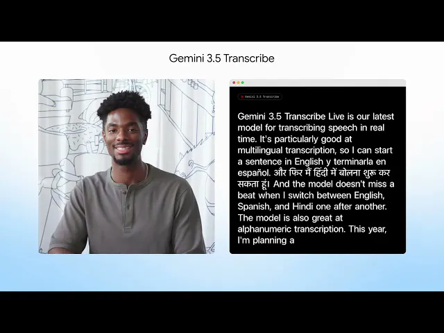 Gemini 3.5 Transcribe Sample