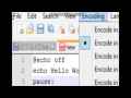 Notepad Programming Hello World