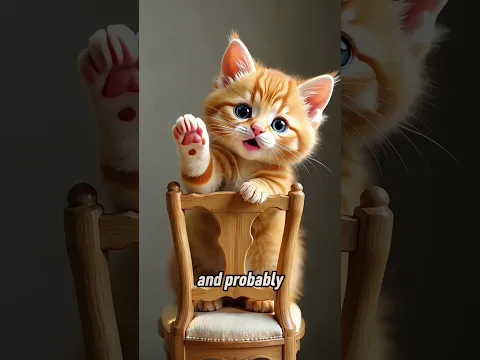 This Tiny Kitten Owns Everything! 😹🐱 #cat