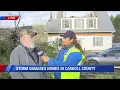 Storm damages homes leads to power outages in Carroll County elementary school operating as shelte