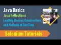 27 Java Reflections - Loading classes constructors and methods at run time