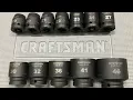 Rare Craftsman USA Easy Read Huge Drive Metric Impact Sockets