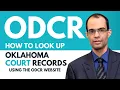 How to Look Up Oklahoma Court Records using the ODCR website tutorial by Kyle Persaud Attorney