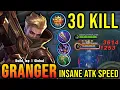 Download Lagu 30 Kills!! Granger Insane Attack Speed Build - Build Top 1 Global Granger ~ MLBB