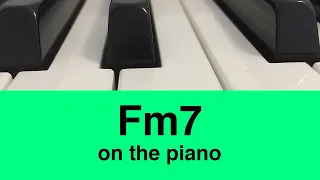 How To Play F Minor 7 Fm7 Chord On Piano Beginner Tutorial Music Simply Understood