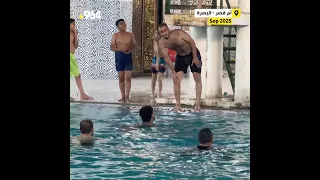 بحر العراق ممنوع لكن أولاد البحارة يتعلمون الوقوف في الماء 